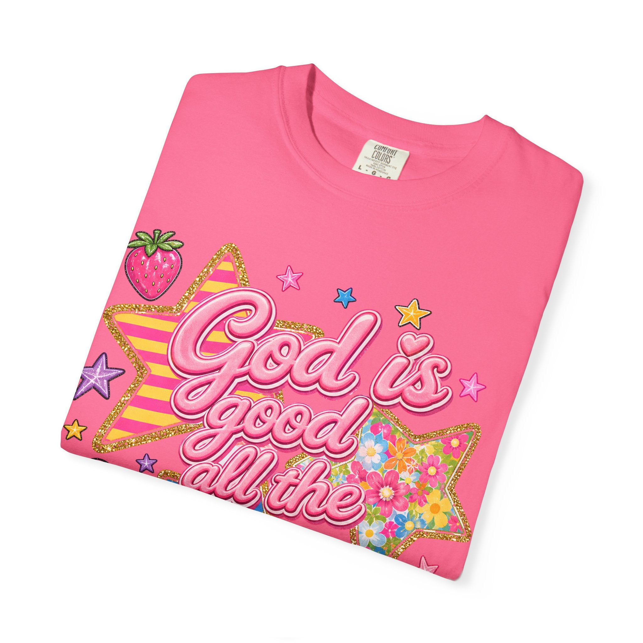 God Is Good All the Time T-Shirt — Retro Pastel Faith Graphic Tee