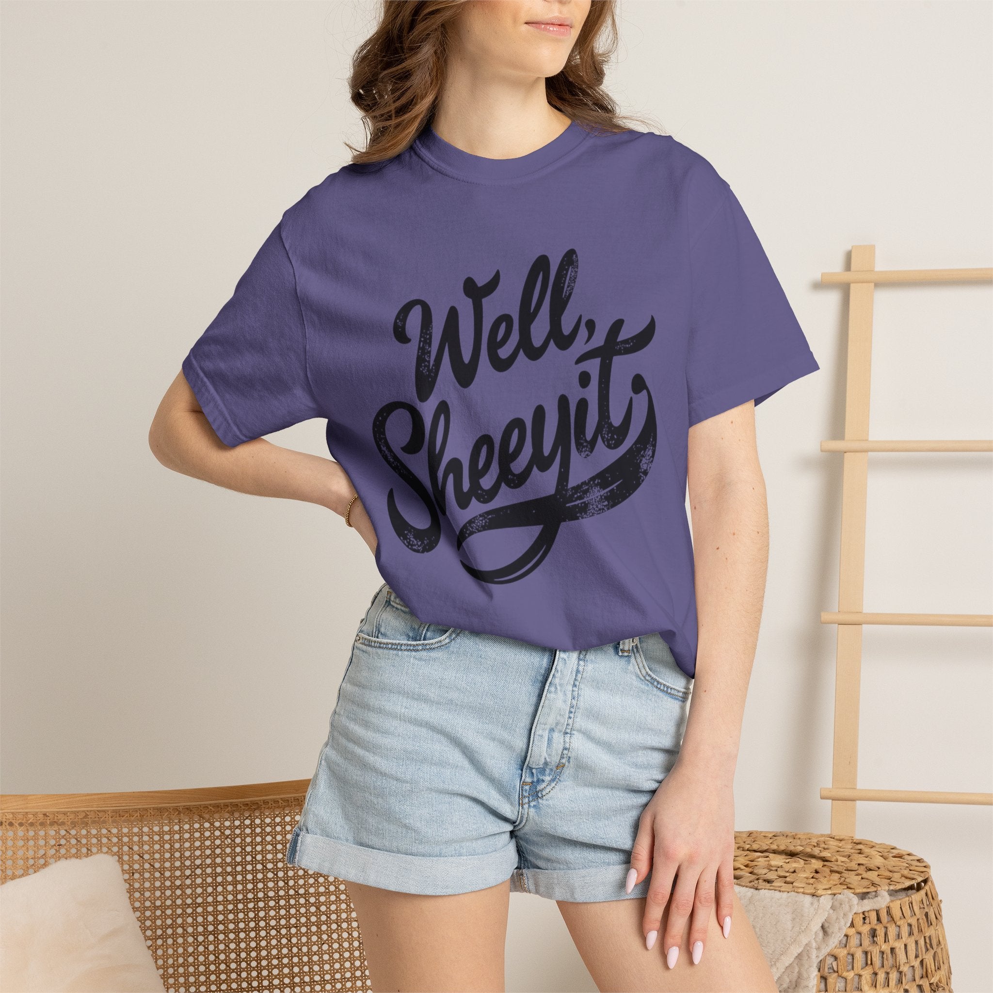 Well, Sheeyit T-Shirt — Vintage Script Graphic Tee