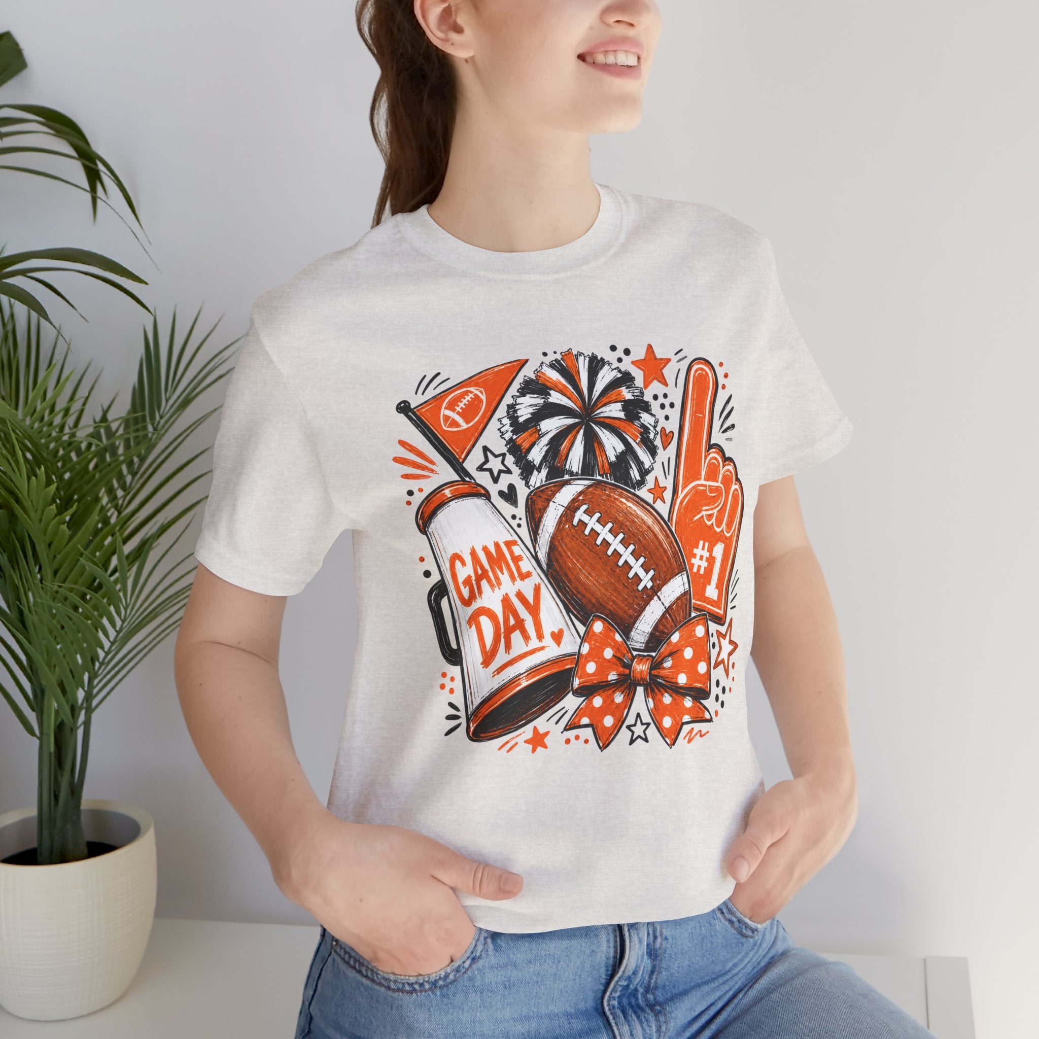 Game Day Football Tee – Cheer Squad Fan Shirt ("Game Day")