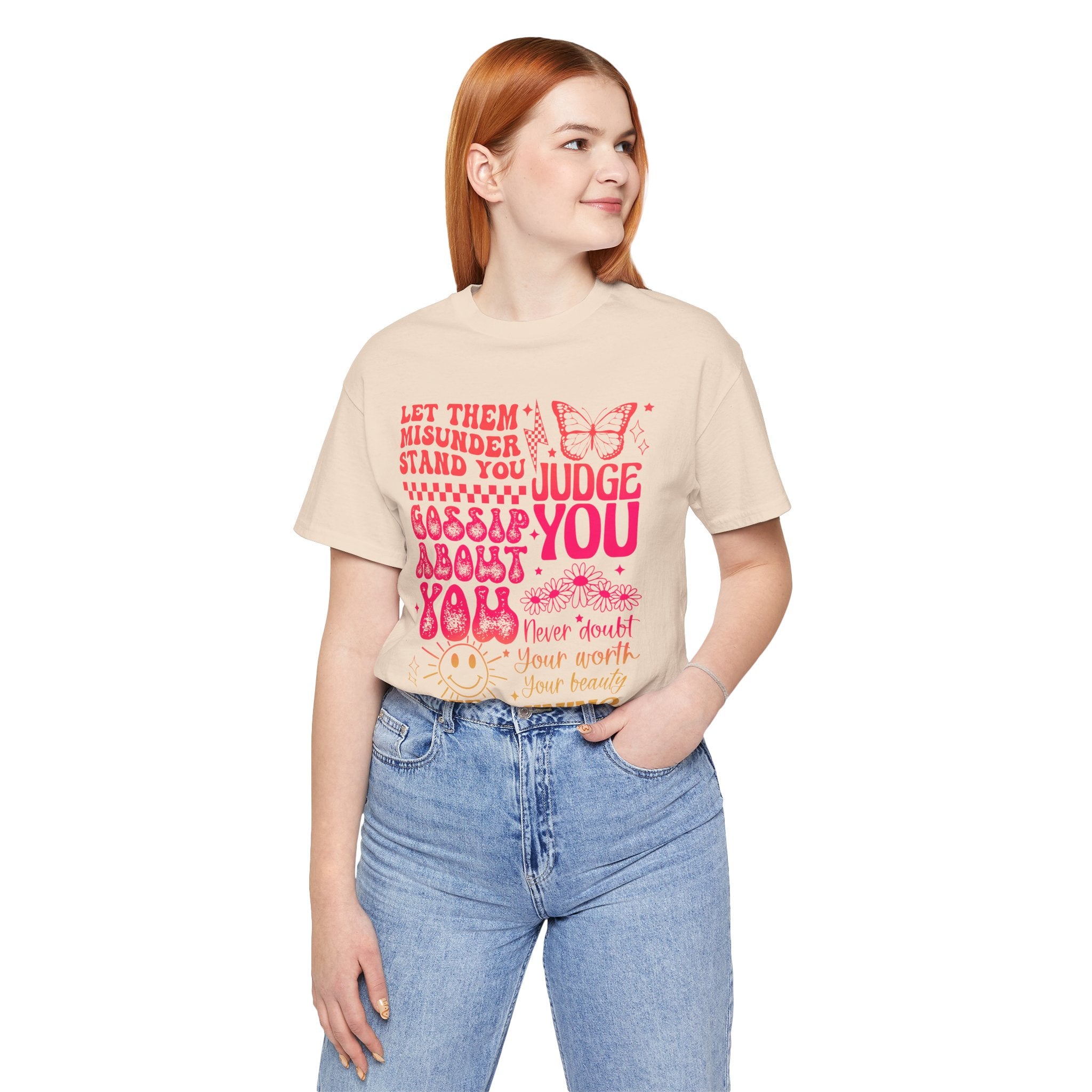 Keep Shining Inspirational Tee — "Let Them Misunderstand, Judge You, Gossip About You"