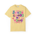 Jesus Knows My Heart T-Shirt — Colorful Faith Graphic Tee