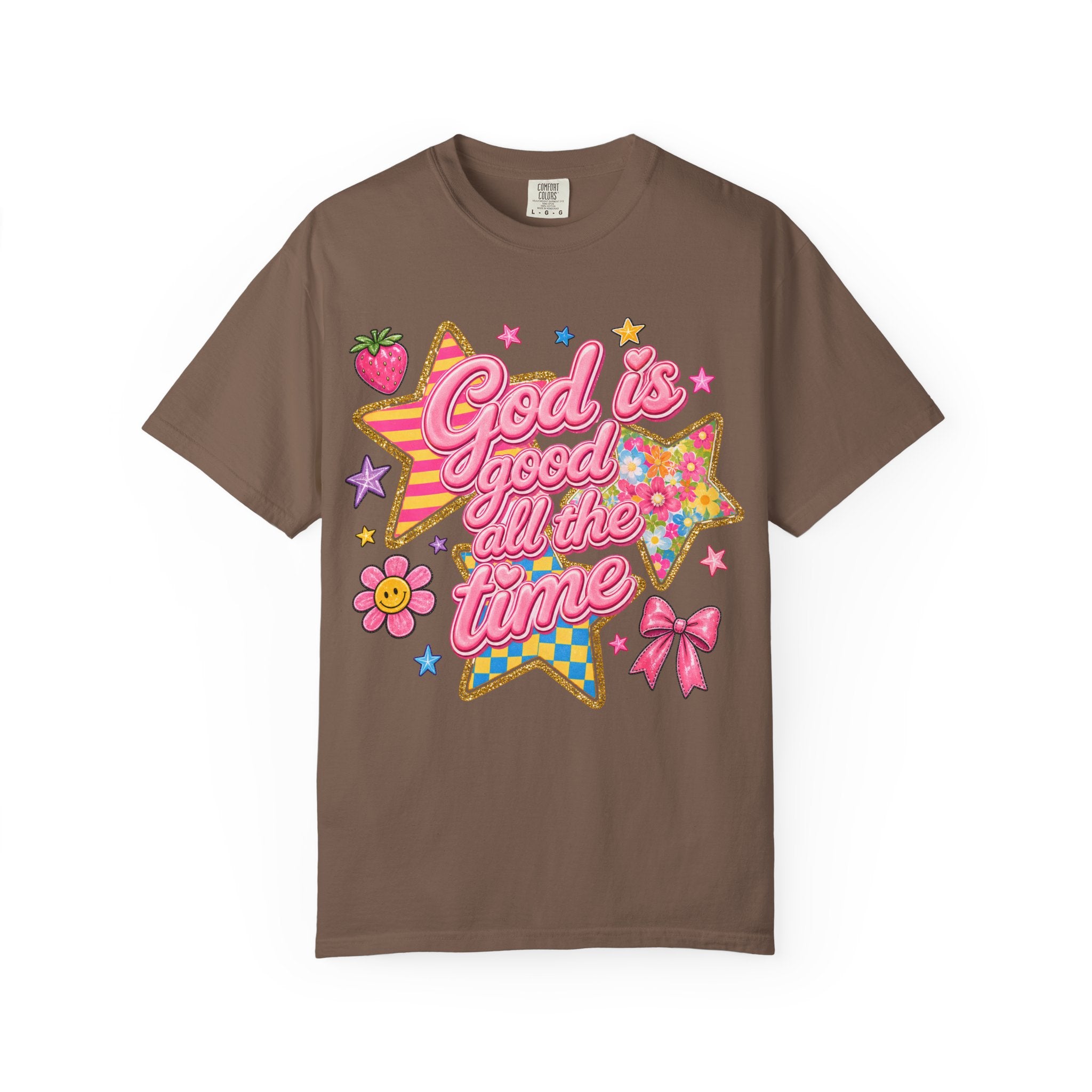 God Is Good All the Time T-Shirt — Retro Pastel Faith Graphic Tee