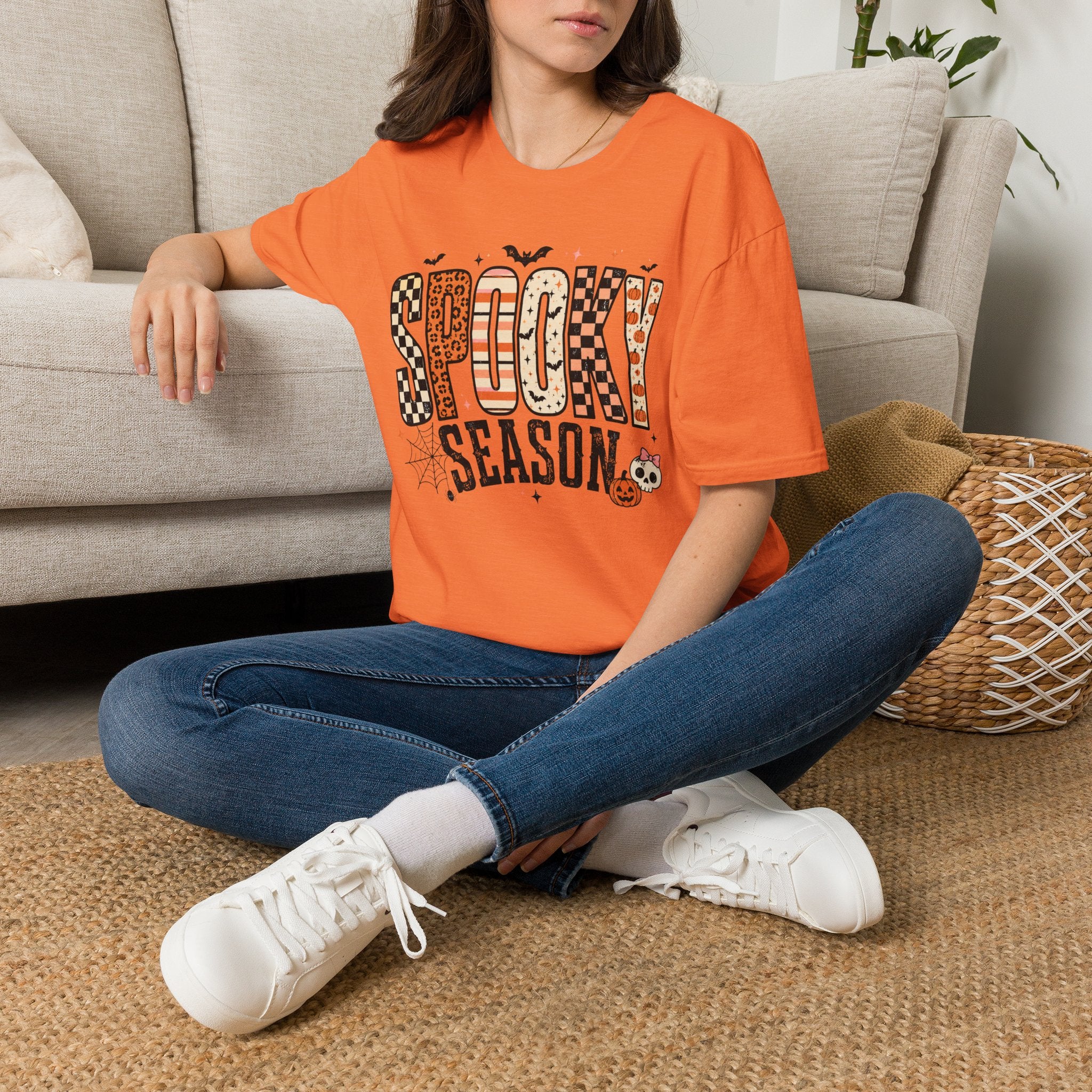 Spooky Season Graphic T-Shirt — Halloween Fall Pumpkin Tee