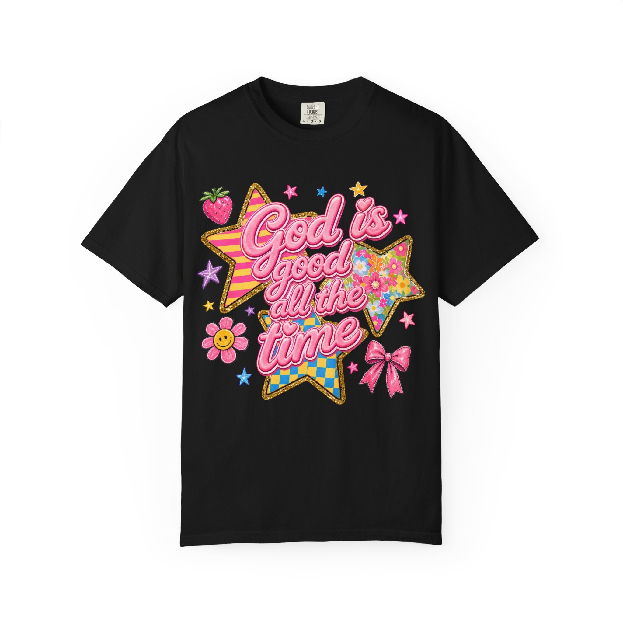 God Is Good All the Time T-Shirt — Retro Pastel Faith Graphic Tee