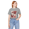Football Stamps Vintage Graphic Tee — Kickoff, Touchdown & Game Day Icons