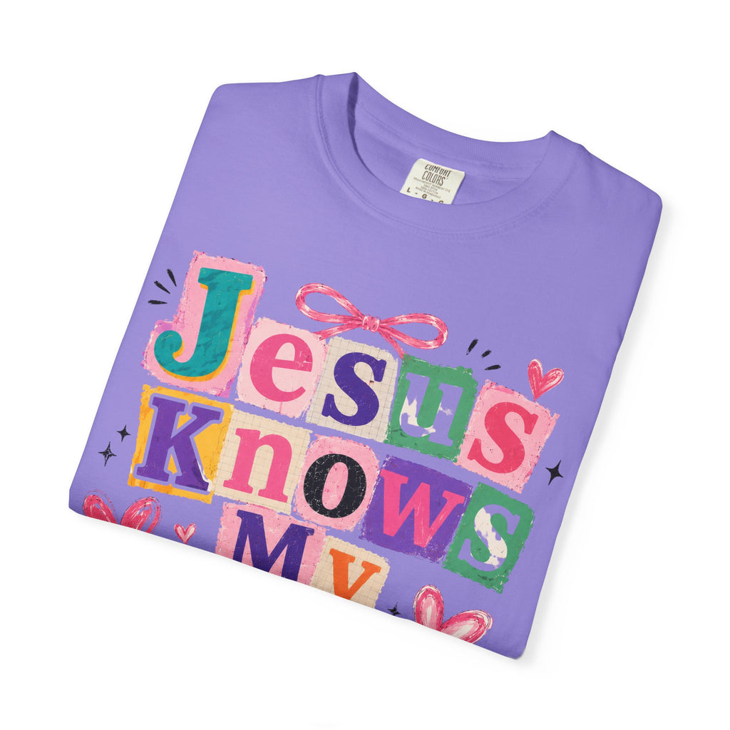 Jesus Knows My Heart T-Shirt — Colorful Faith Graphic Tee