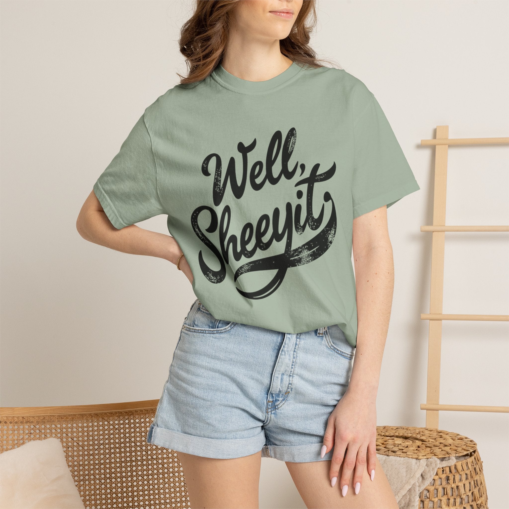 Well, Sheeyit T-Shirt — Vintage Script Graphic Tee