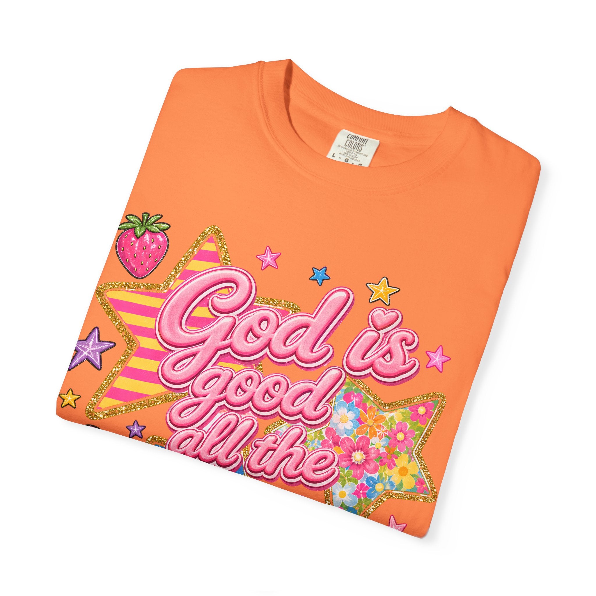 God Is Good All the Time T-Shirt — Retro Pastel Faith Graphic Tee