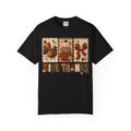 Give Thanks Thanksgiving T-Shirt — Autumn Turkey, Pumpkin & Bow Fall Tee