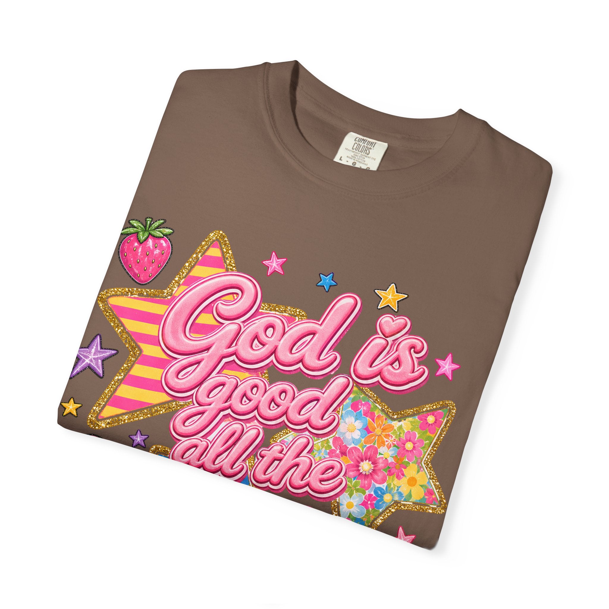 God Is Good All the Time T-Shirt — Retro Pastel Faith Graphic Tee