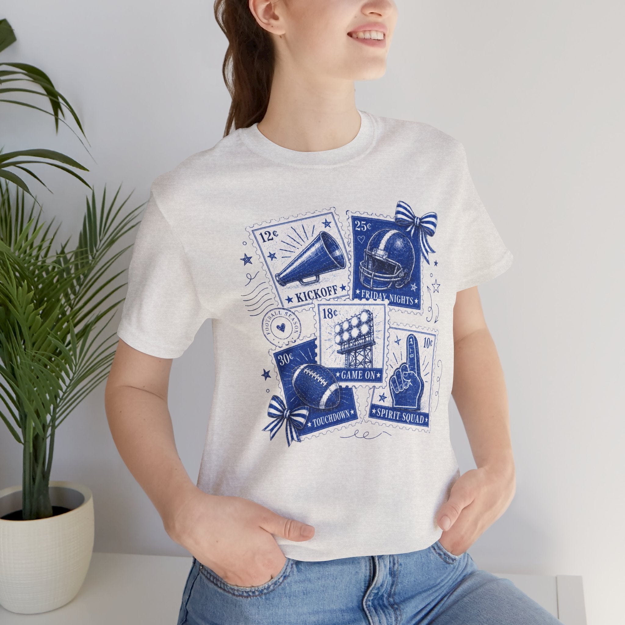 Vintage Football Stamp Collage T-Shirt
