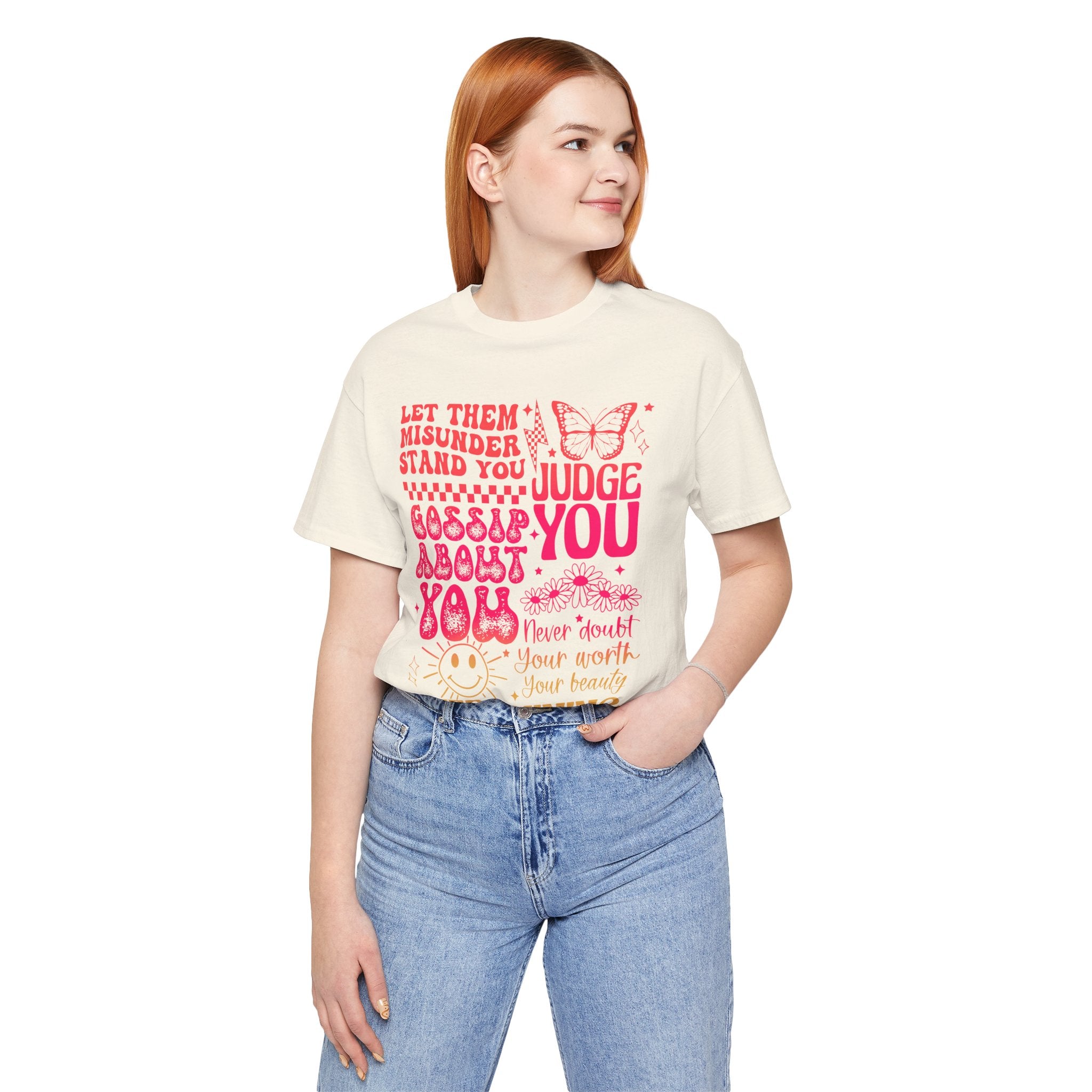Keep Shining Inspirational Tee — "Let Them Misunderstand, Judge You, Gossip About You"