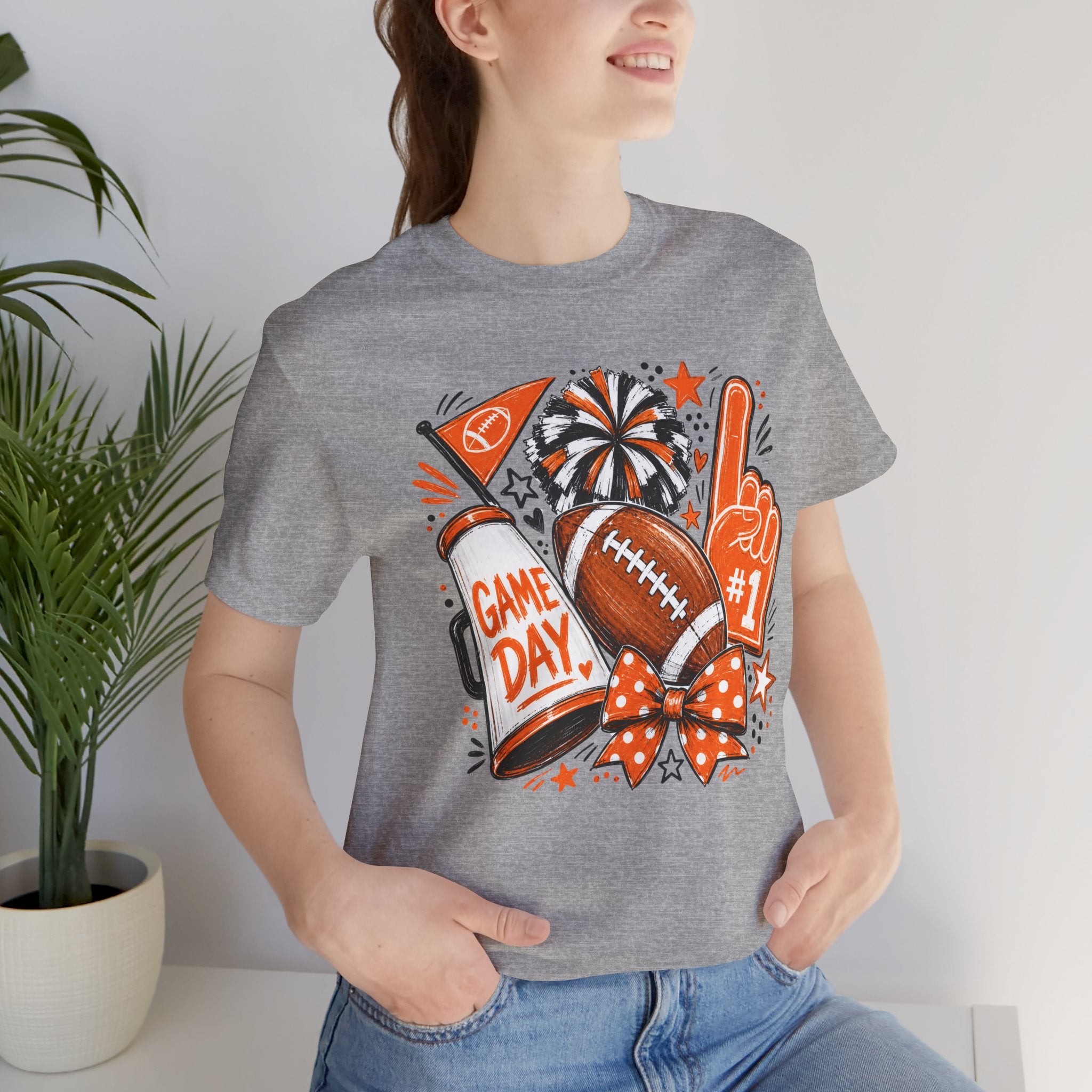 Game Day Football Tee – Cheer Squad Fan Shirt ("Game Day")