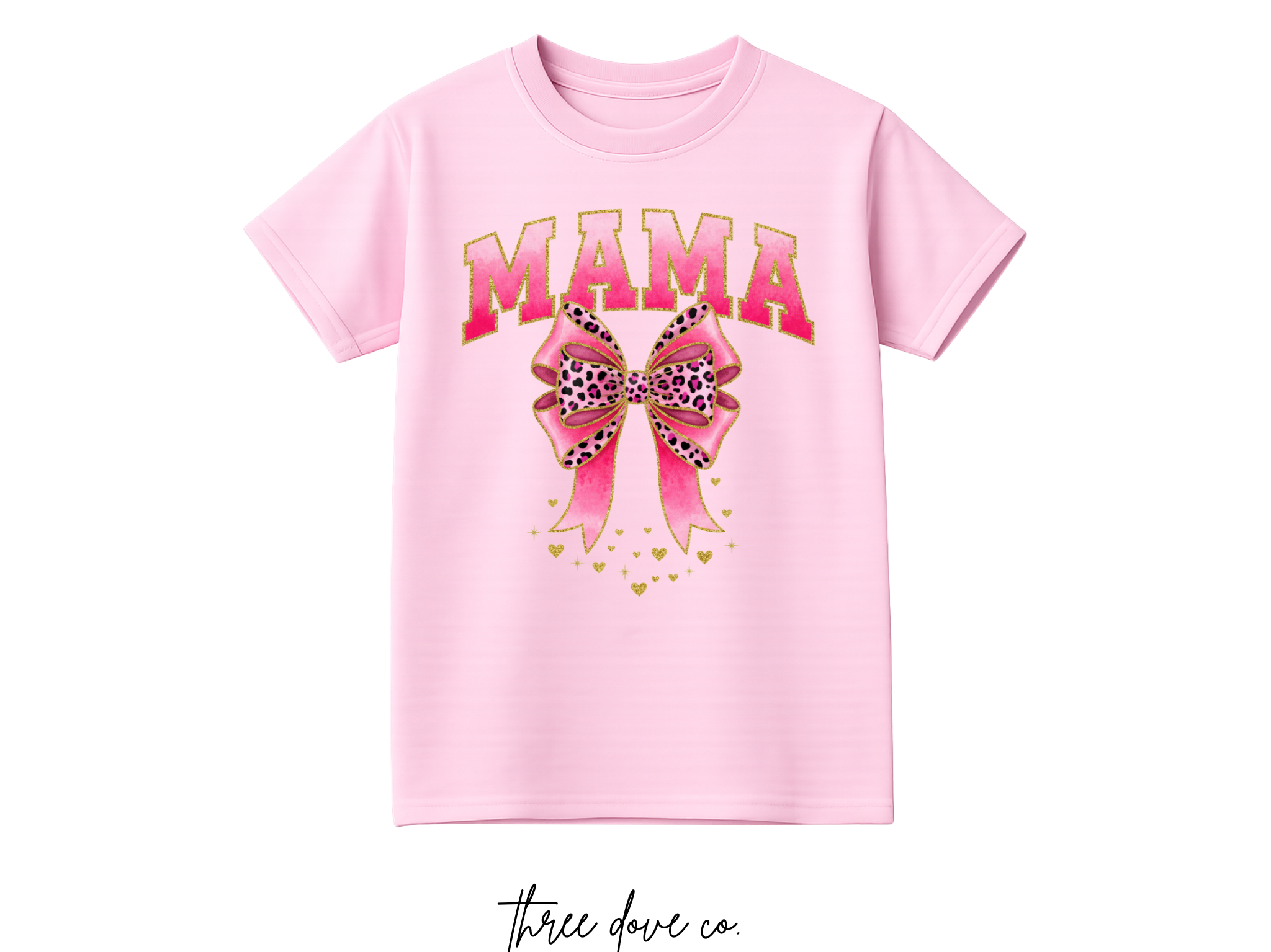 Pink Leopard Bow