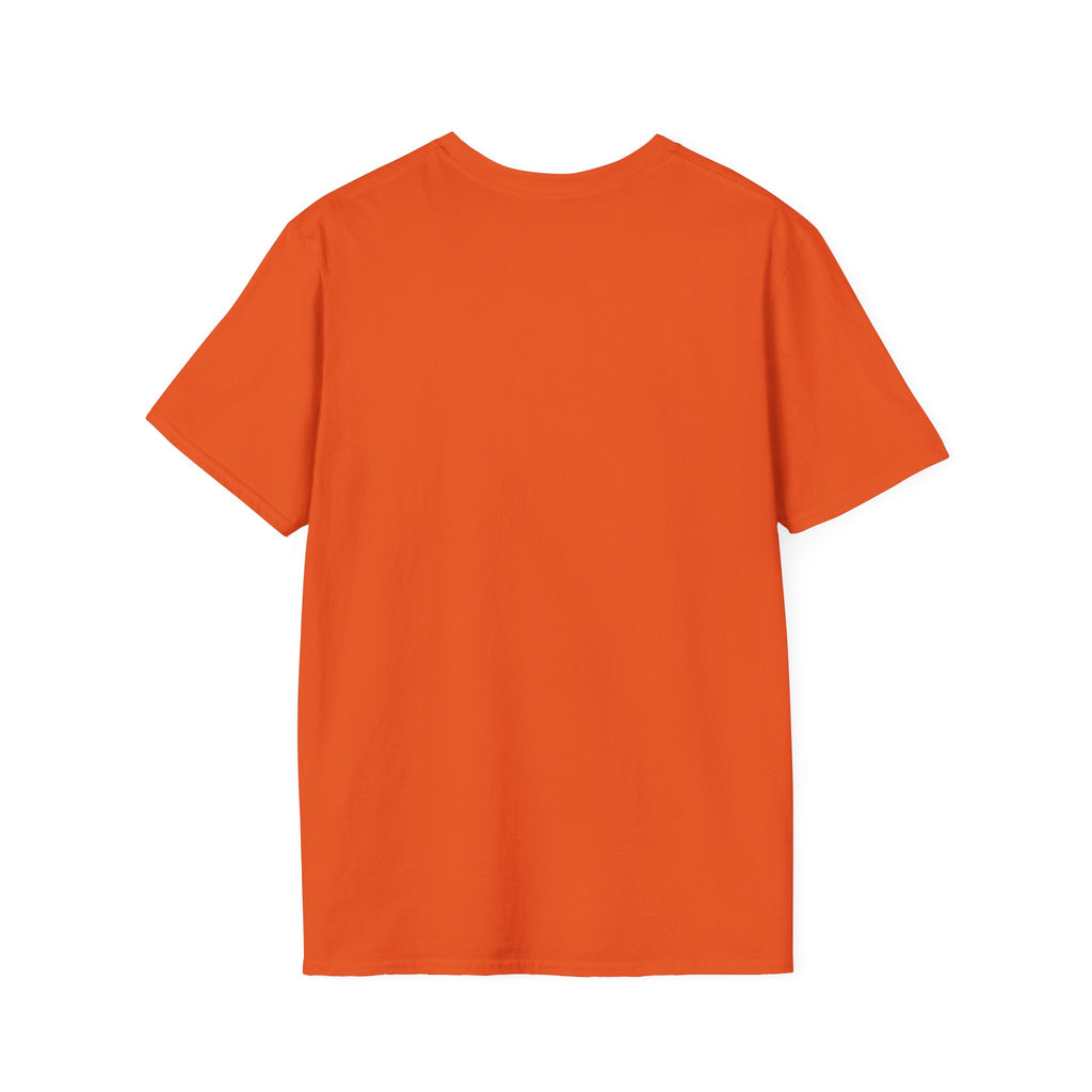 Checker Football Balloons Tee — Orange Game Day Shirt