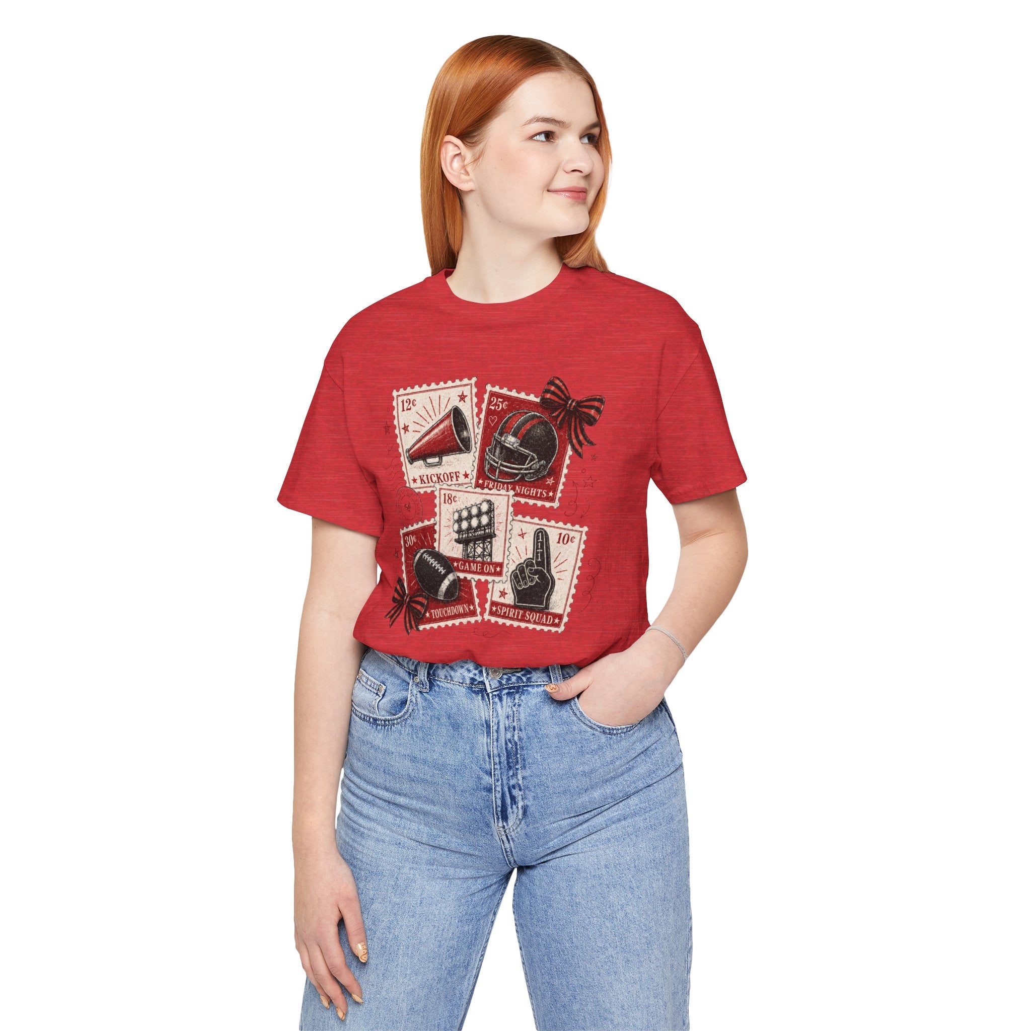 Holiday Football Stamps Graphic Tee