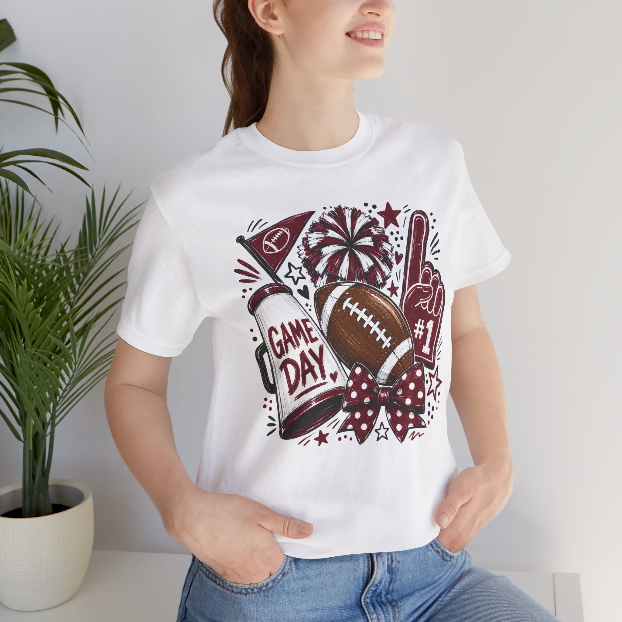 Game Day Football Tee – "Game Day" Cheer Fan Shirt