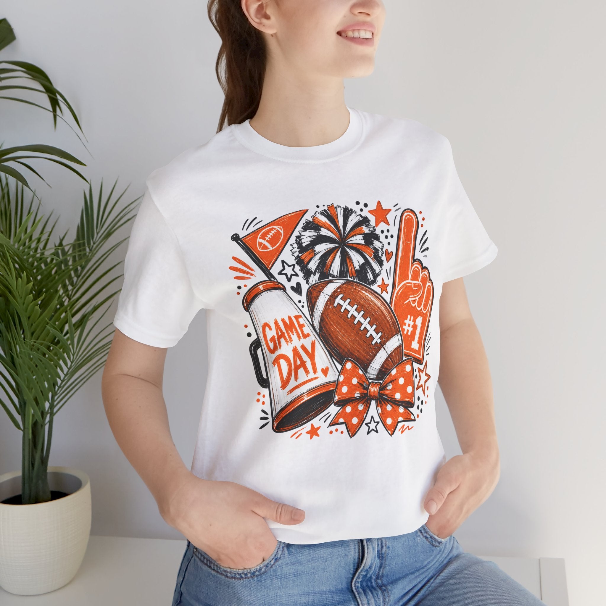 Game Day Football Tee – Cheer Squad Fan Shirt ("Game Day")