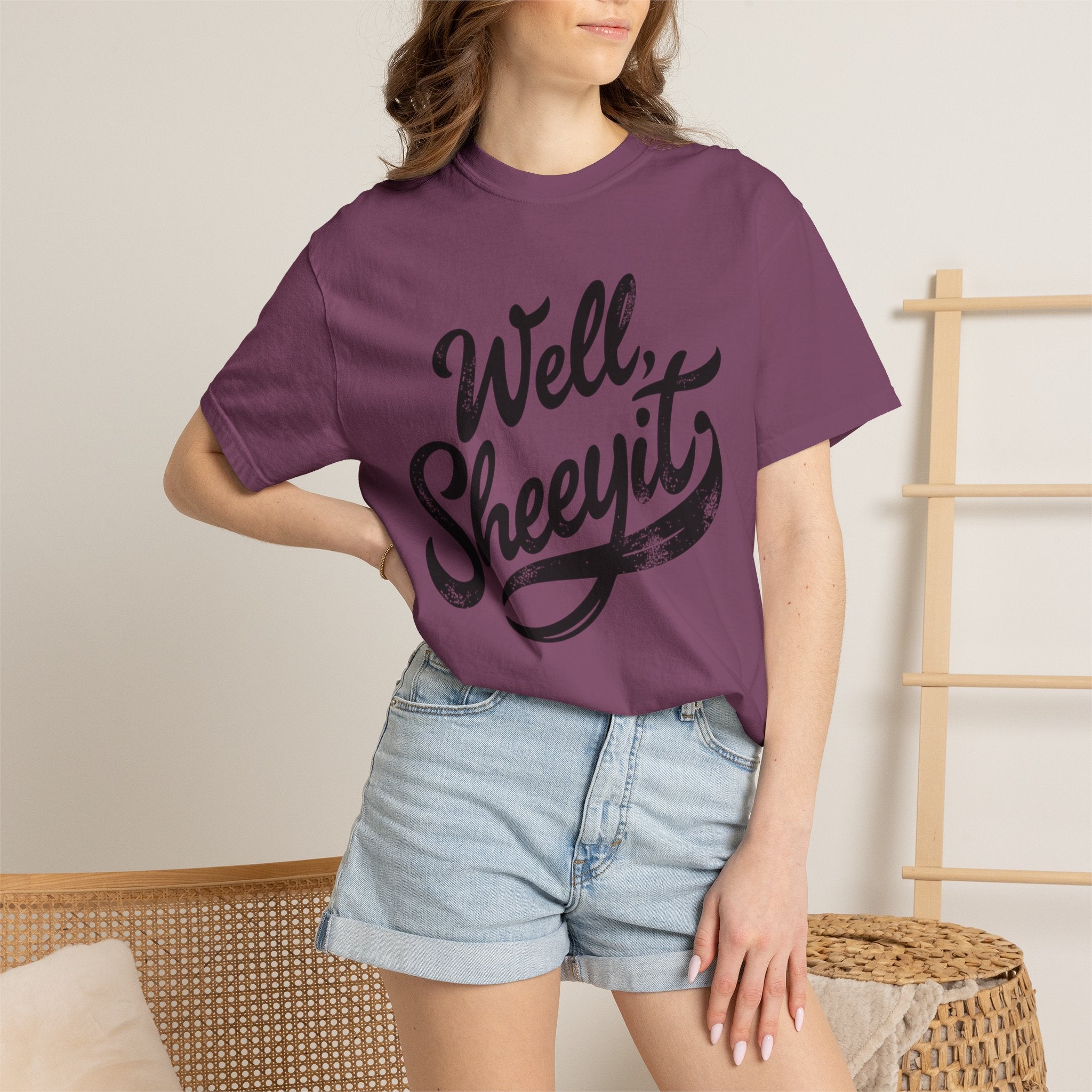 Well, Sheeyit T-Shirt — Vintage Script Graphic Tee