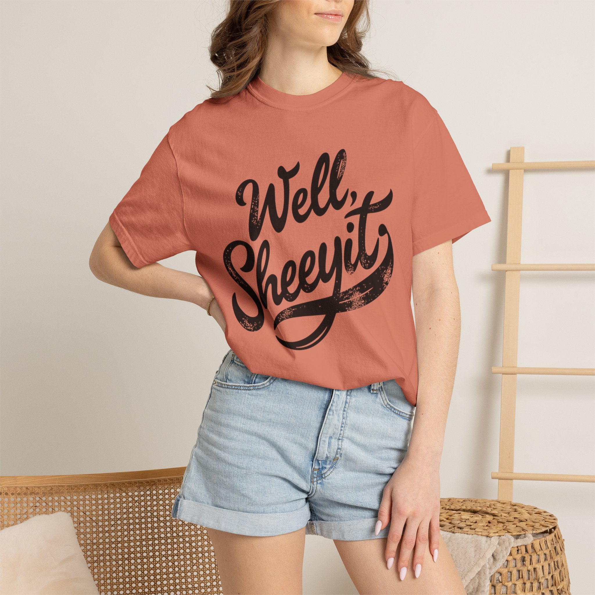 Well, Sheeyit T-Shirt — Vintage Script Graphic Tee