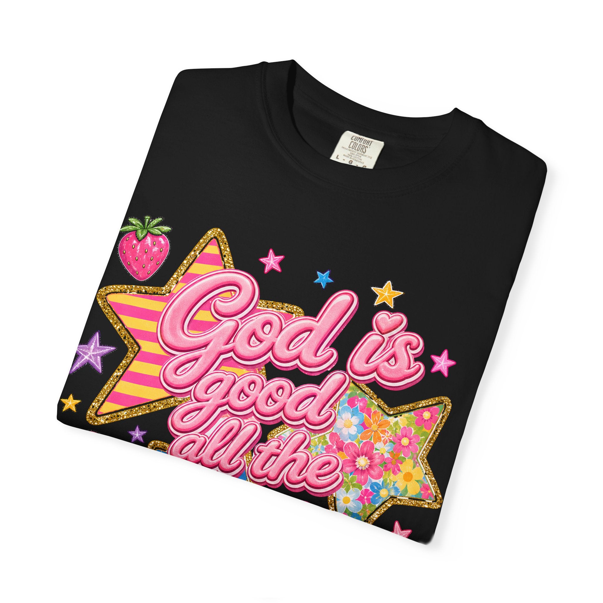 God Is Good All the Time T-Shirt — Retro Pastel Faith Graphic Tee
