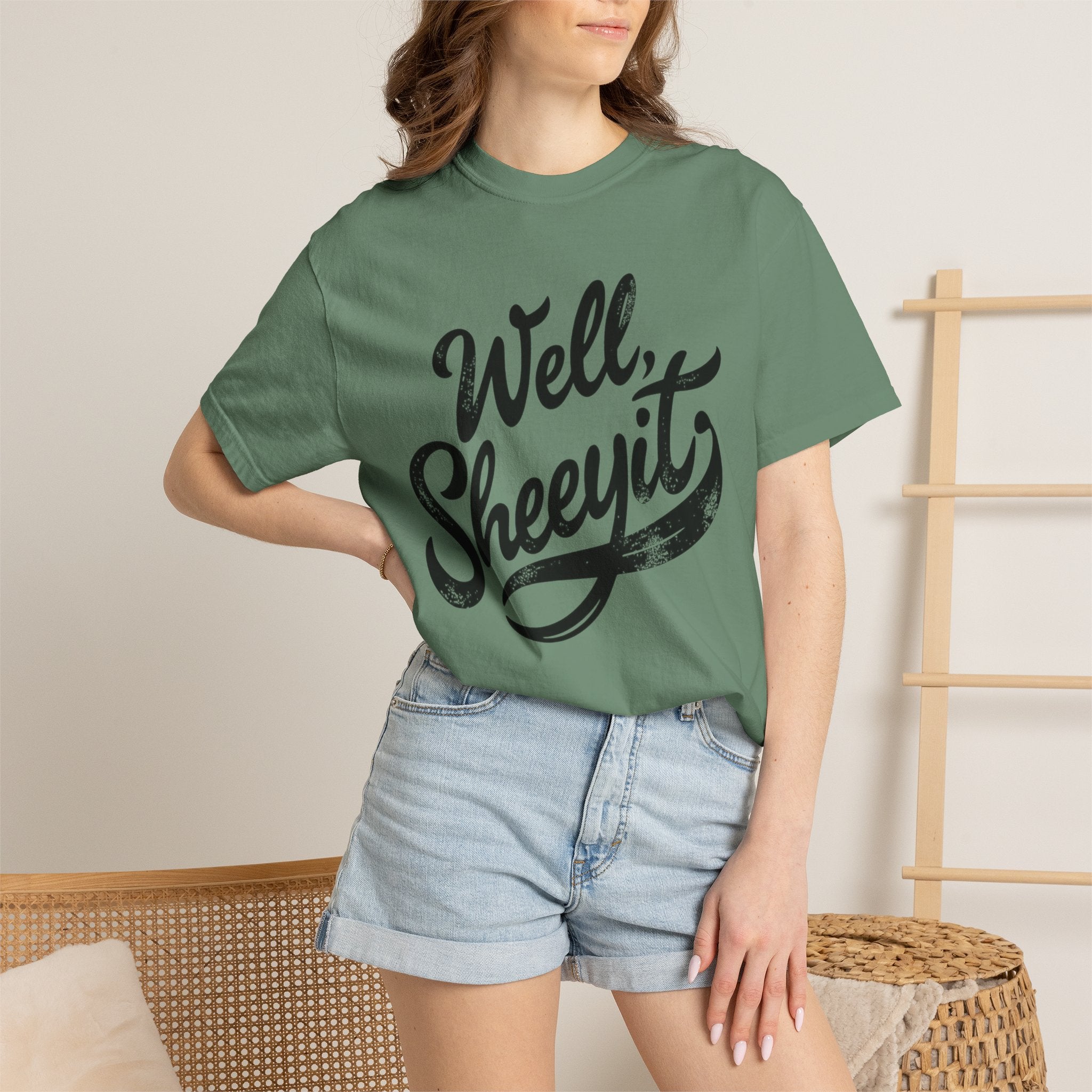 Well, Sheeyit T-Shirt — Vintage Script Graphic Tee