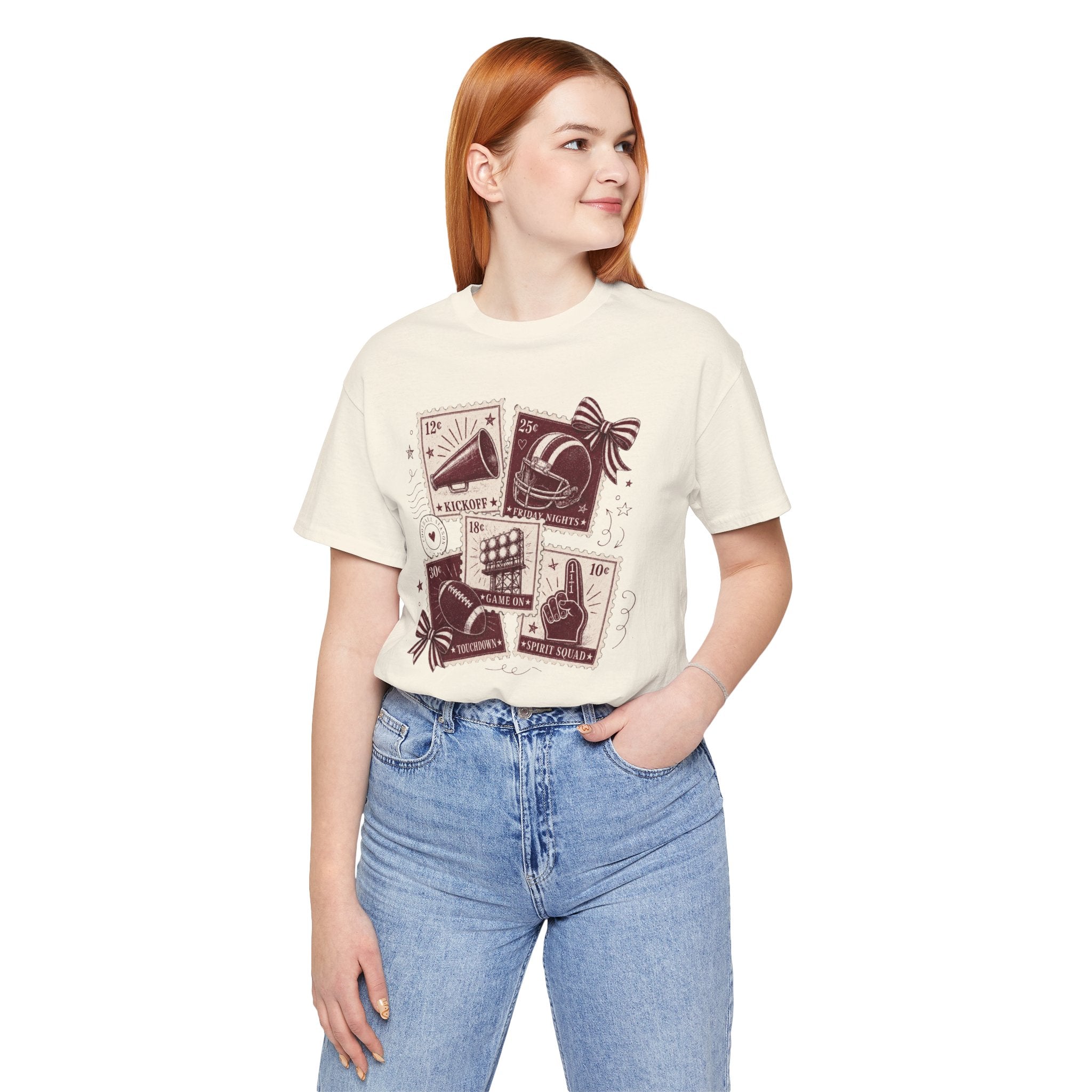 Football Memorabilia T-Shirt — Vintage Ticket & Fan Gear Design