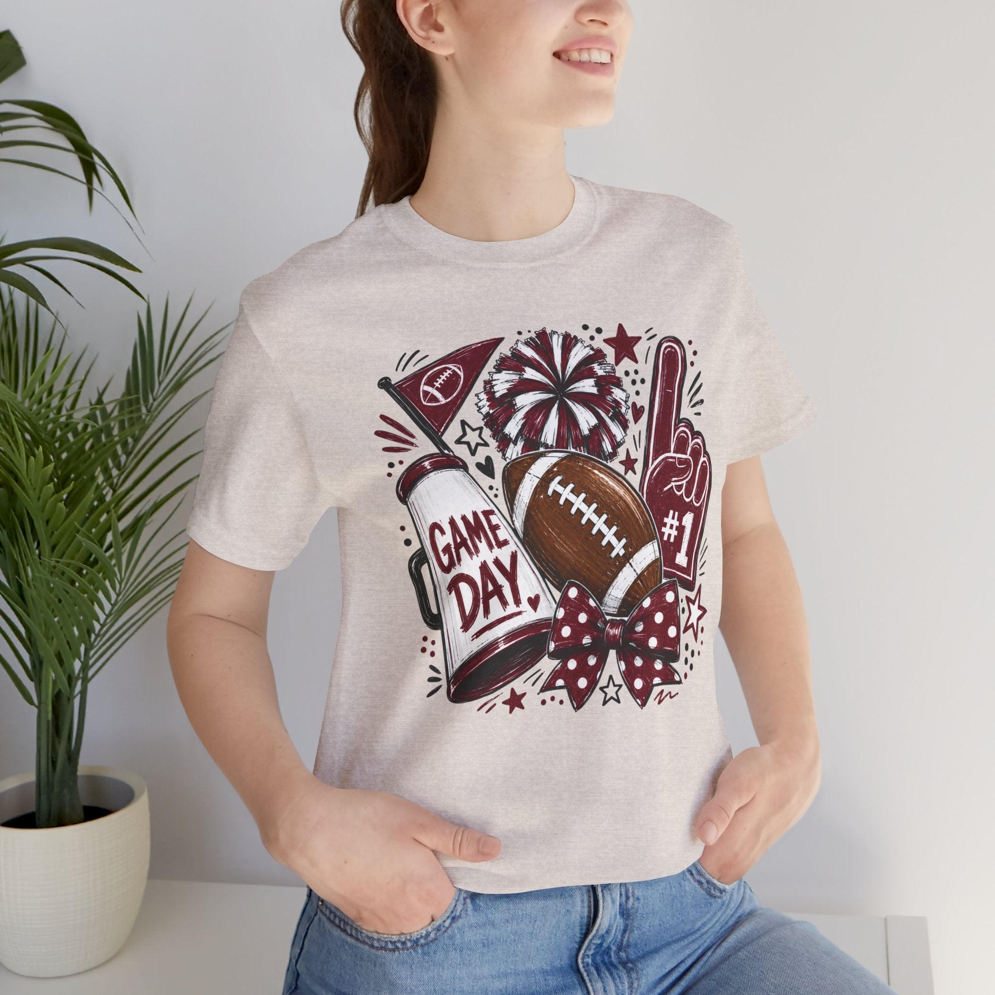 Game Day Football Tee – "Game Day" Cheer Fan Shirt