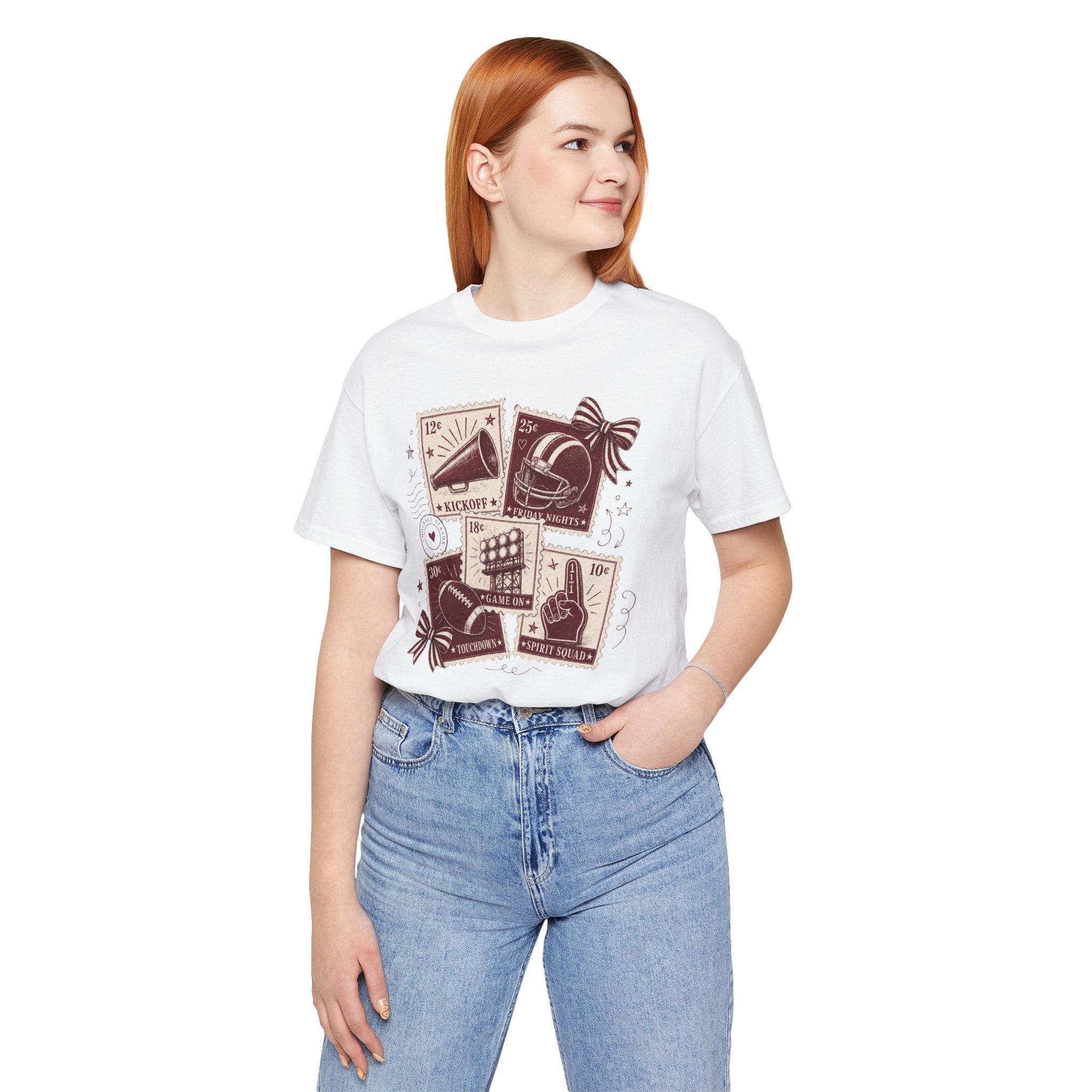 Football Memorabilia T-Shirt — Vintage Ticket & Fan Gear Design