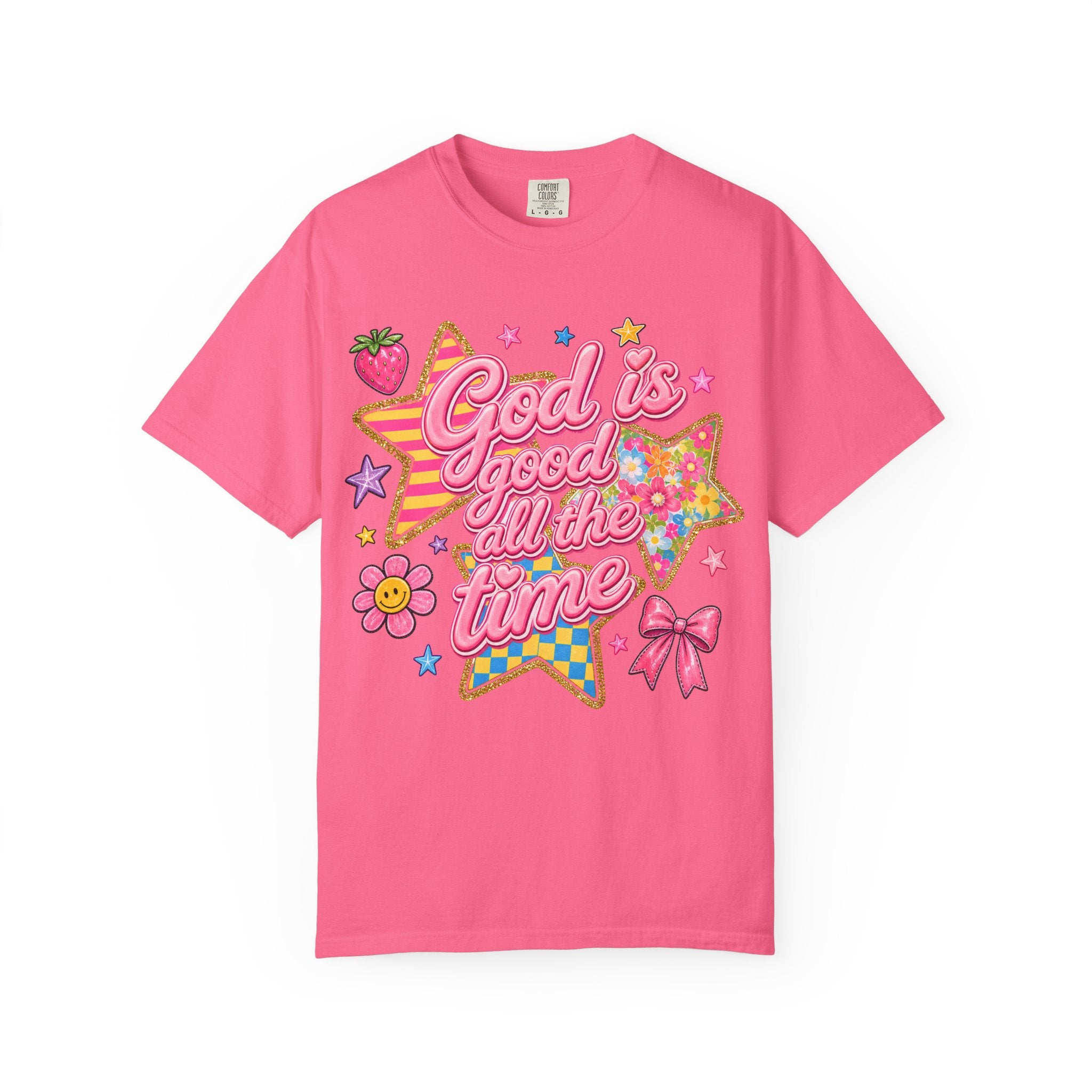 God Is Good All the Time T-Shirt — Retro Pastel Faith Graphic Tee