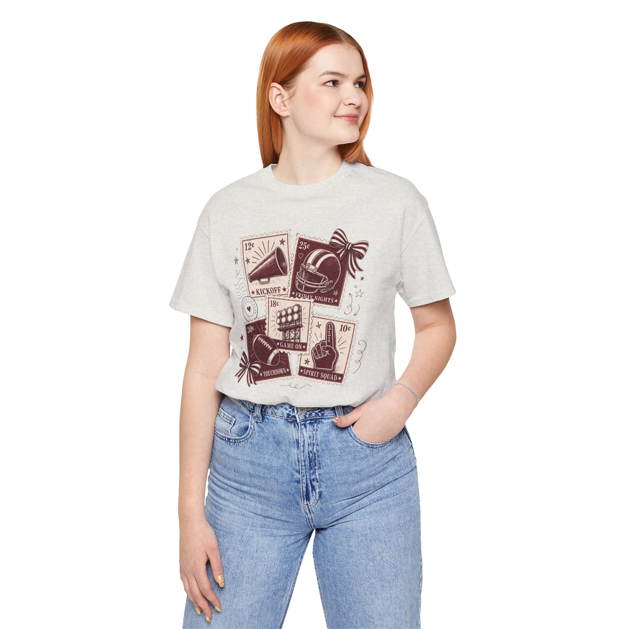 Football Memorabilia T-Shirt — Vintage Ticket & Fan Gear Design