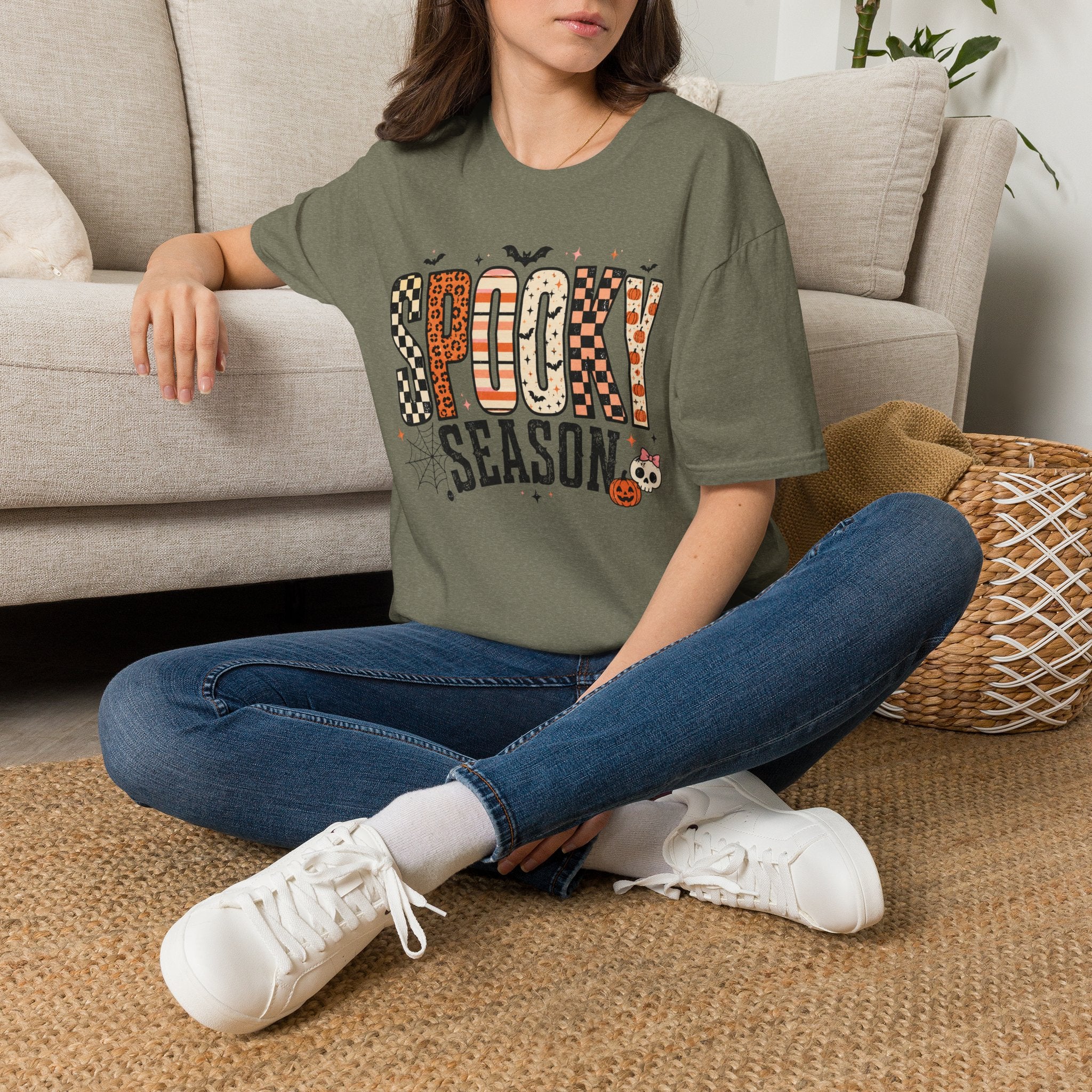 Spooky Season Graphic T-Shirt — Halloween Fall Pumpkin Tee