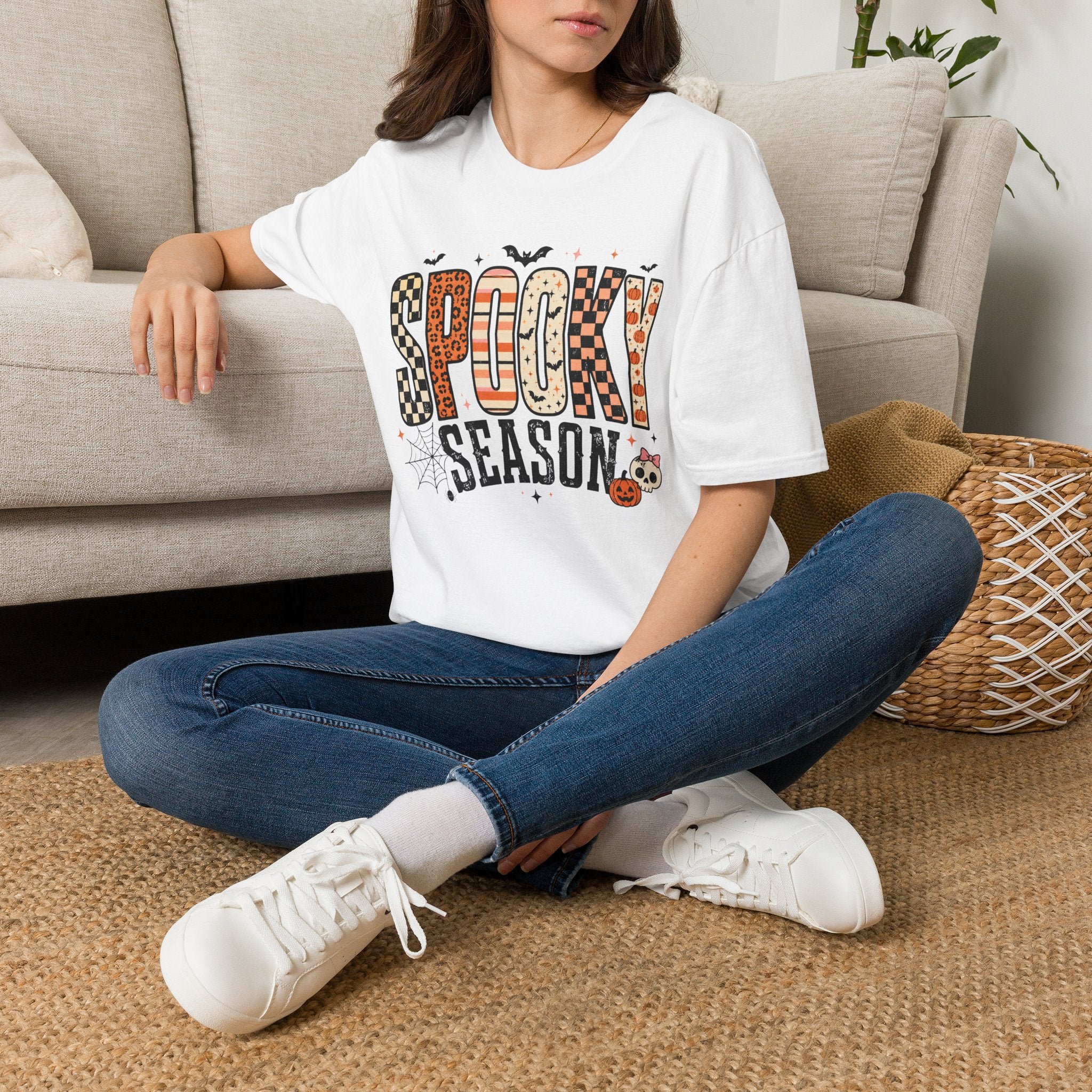 Spooky Season Graphic T-Shirt — Halloween Fall Pumpkin Tee