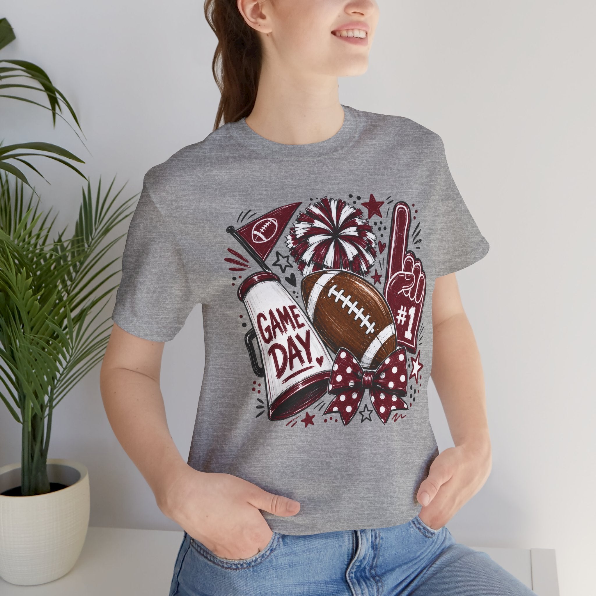 Game Day Football Tee – "Game Day" Cheer Fan Shirt