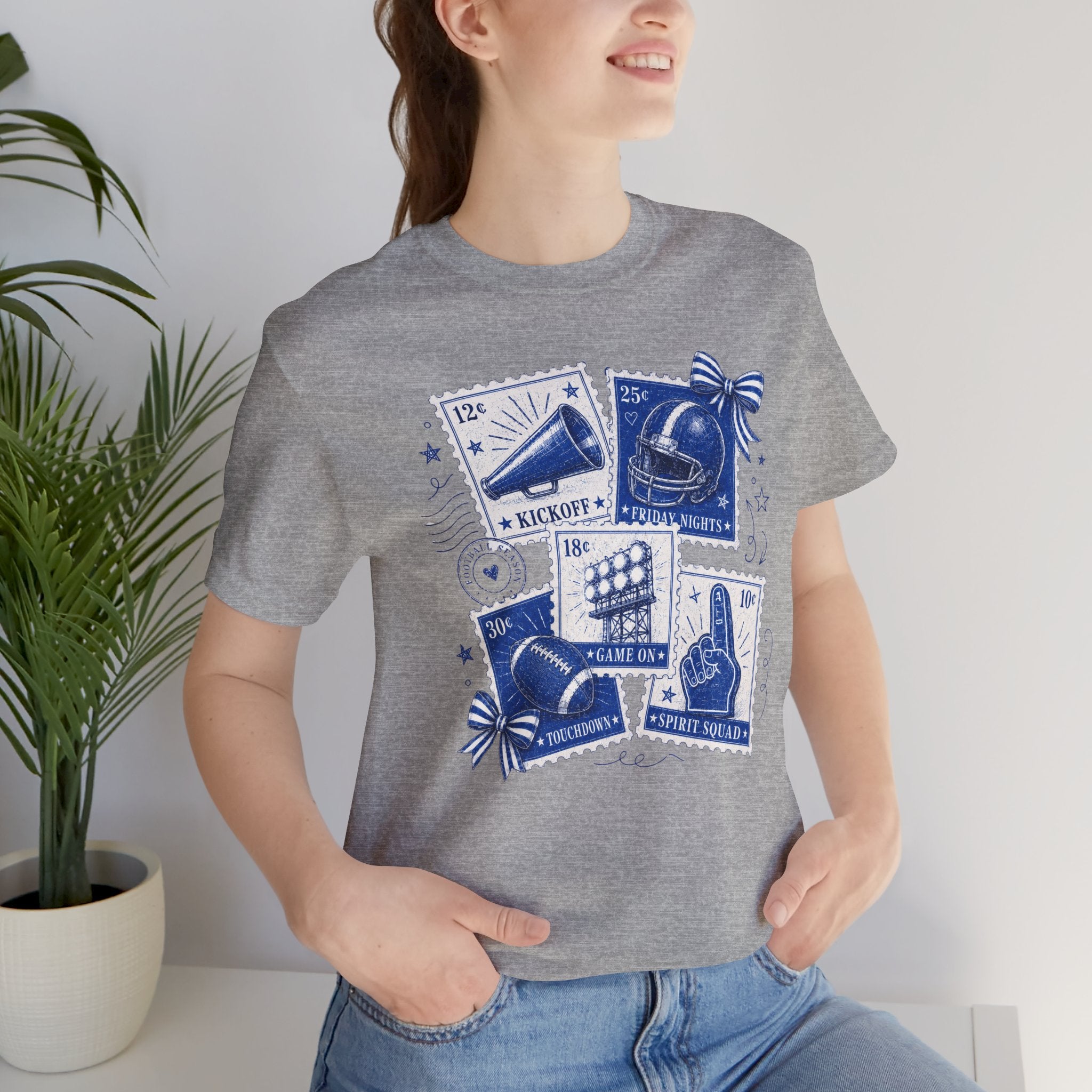 Vintage Football Stamp Collage T-Shirt