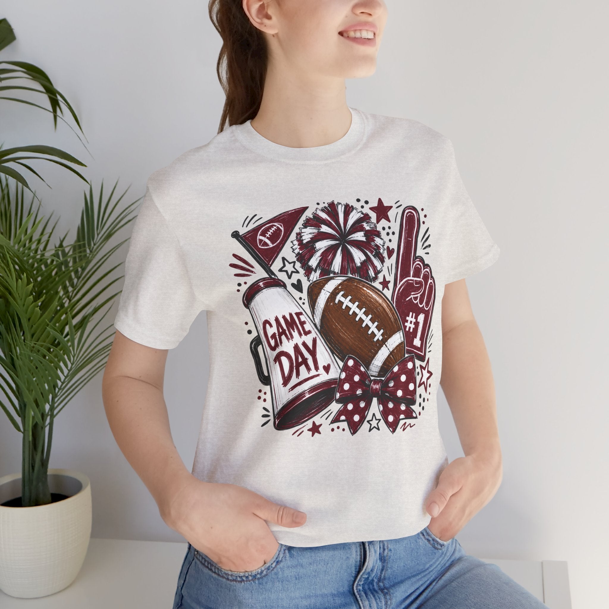 Game Day Football Tee – "Game Day" Cheer Fan Shirt