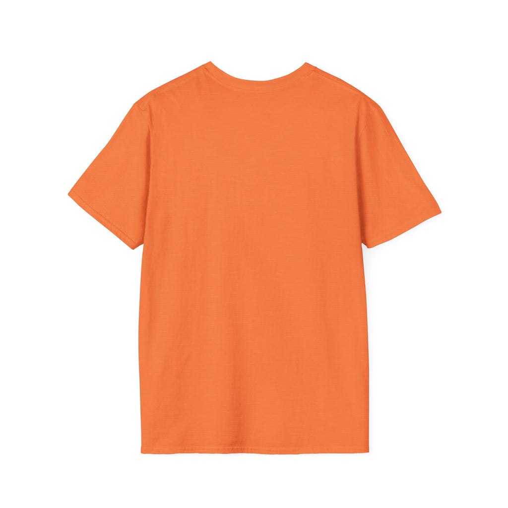 Checker Football Balloons Tee — Orange Game Day Shirt