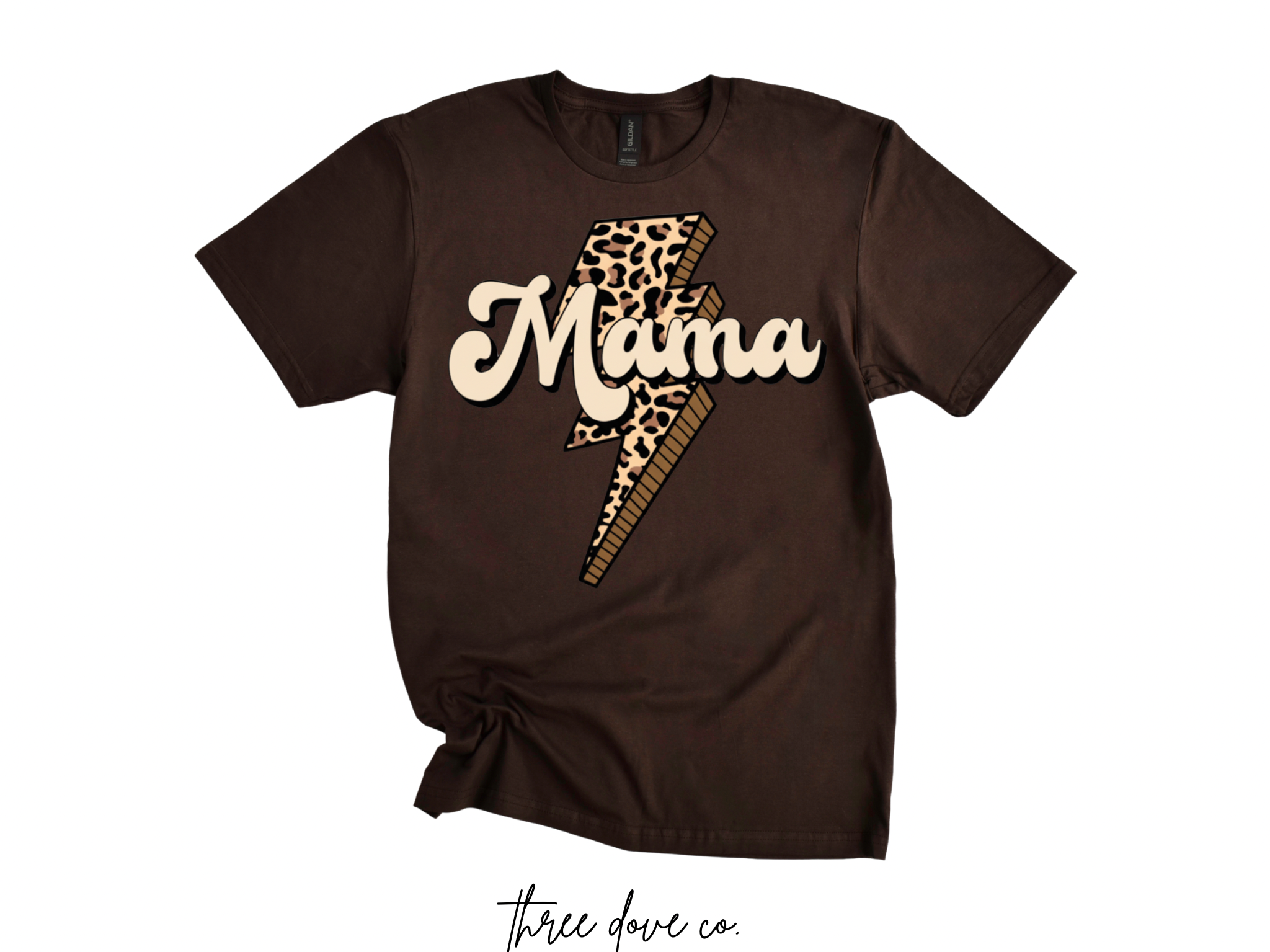 Leopard Lightening Bolt Mama