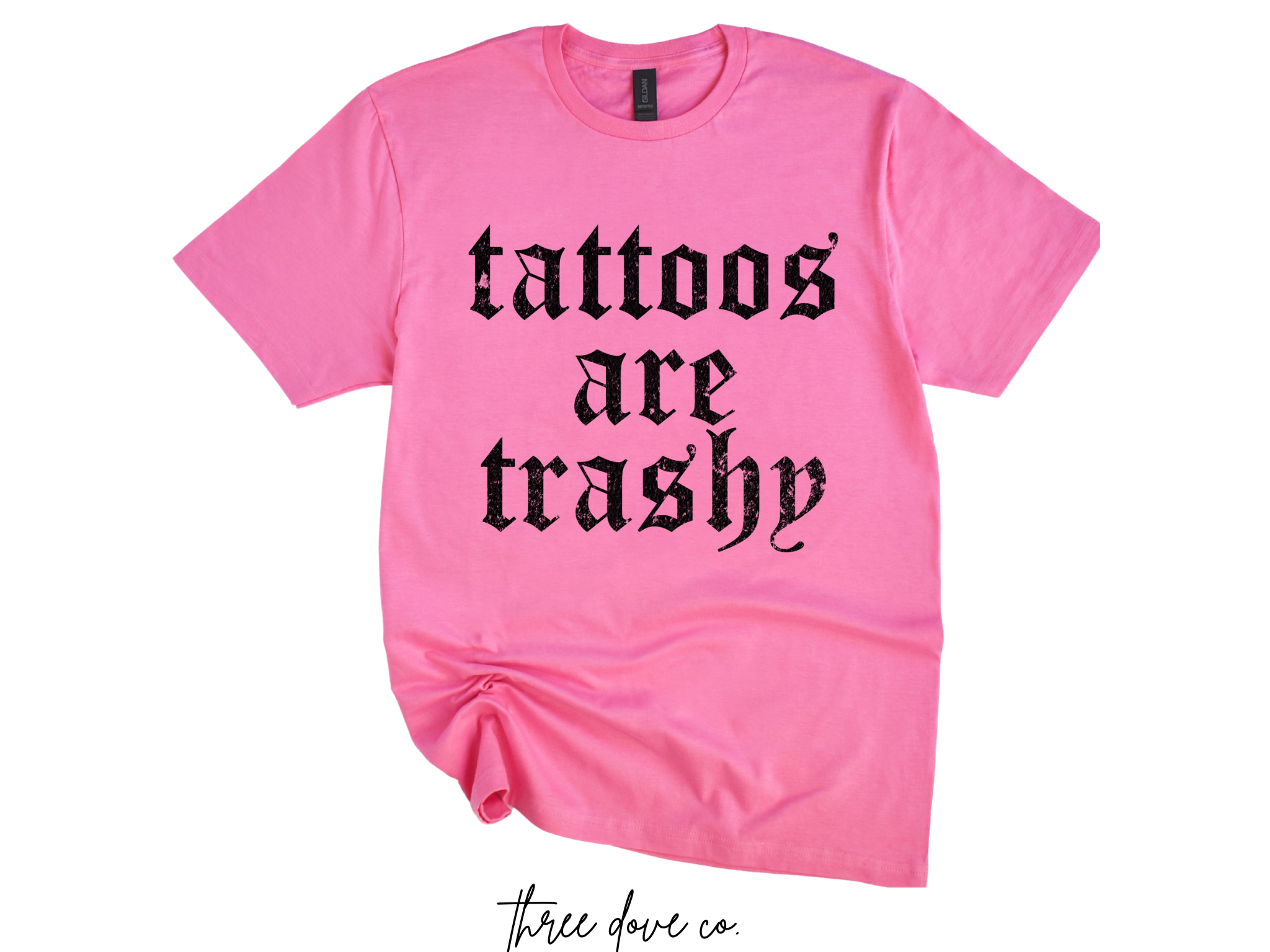 Tattoos are Trashy-black print